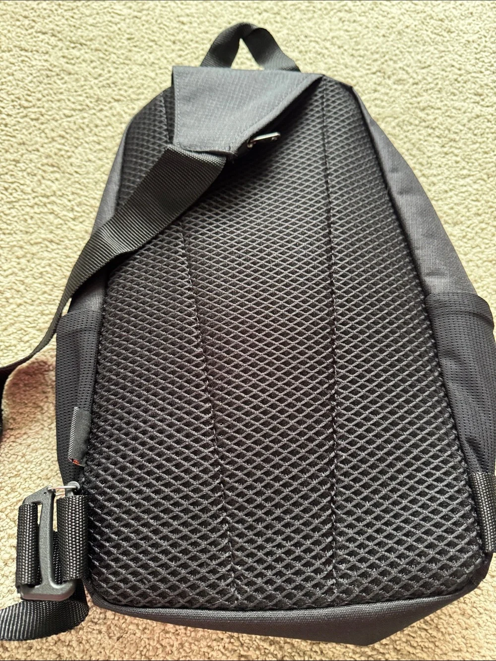 Vans Black Mini Backpack with Front Vertical Zip